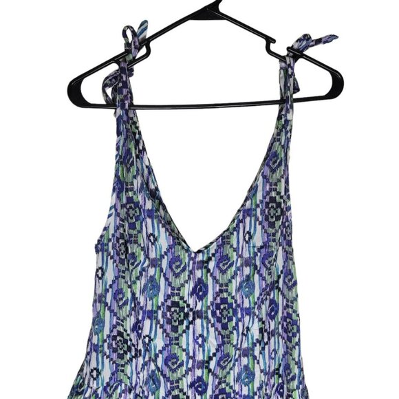 Miley Cyrus Max Azria Romper Shorts Adjustable Tie Strap Summer Juniors L - Picture 5 of 6